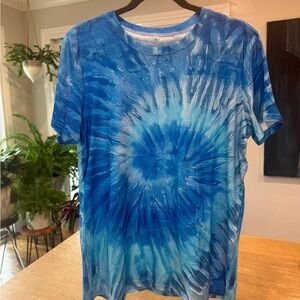 Blue Tie-Dye Shirt